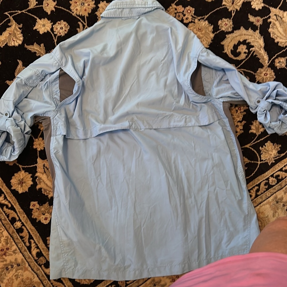 Natural Gear Men's Light Blue Casual Button Down Shirt
